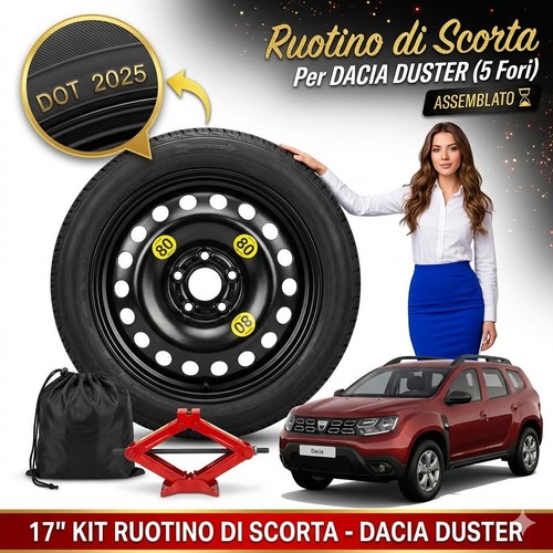 Ruotino scorta dacia - ruotino, 17"