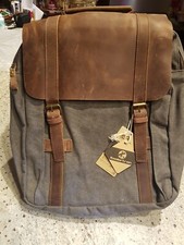 Zaino In Pelle e Tela