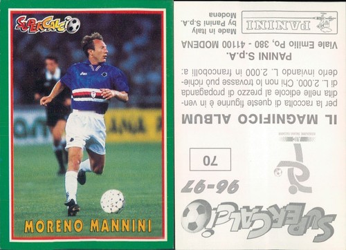 Figurina calciatori panini - calciatori,