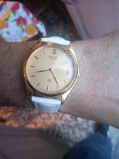 orologio vintage al quarzo seiko 5y22-8060 funzionante, cinturino non originale