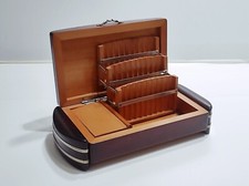 Portasigarette vintage in legno porta sigarette carillon funzionante art deco