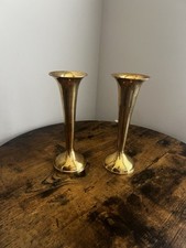 Portacandele in ottone cono