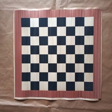 scacchiera per tavolino in legno | papiro di Siracusa | foglio 50 x 50 cm ca.