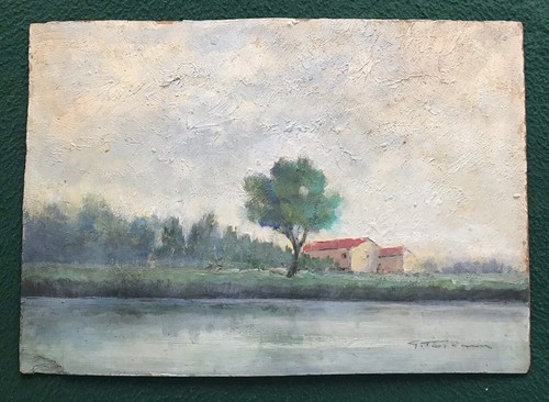 Quadro dipinto olio - olio, su