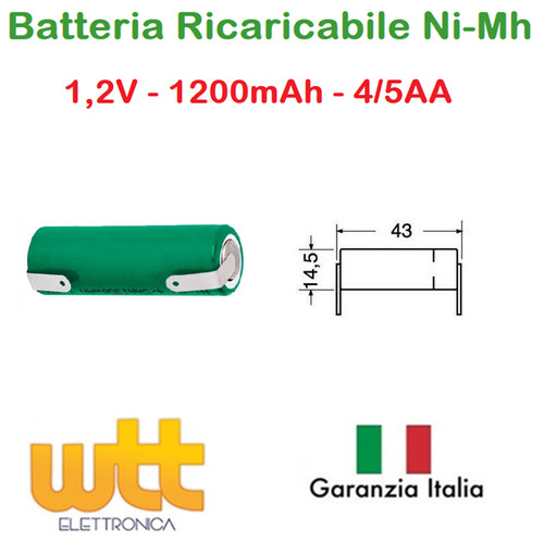 Batteria ricaricabile mh - batteria,