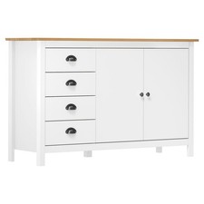 Credenza Hill Range 130x40x80cm in Legno di Pino Madia Diversi Colori vidaXL