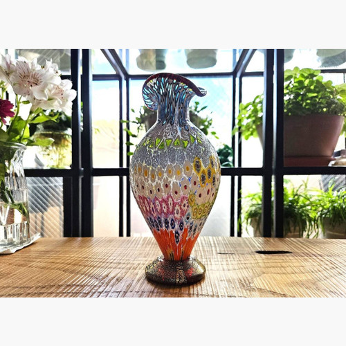 Vaso vetro veneziano - in,