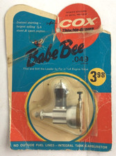 Cox Babe Bee .049 Thimble-Drome 1/2A Stunt & Sport Engine Vintage NOS su scheda