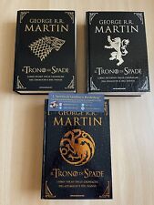 TRONO DI SPADE Libro 1,2,3, Prima Edizione Oscar Mondadori Pelle Di Drago