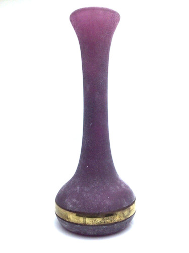 Vaso vetro scavo - vaso, veneziano