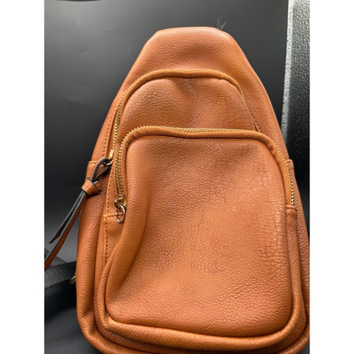 Mini zaino ecopelle marrone