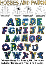 patch alfabeto lettere iron on