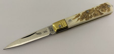 Coltello artigianale Siciliano cm 11 manico cervo Frosolone Italy  Couteau Knife