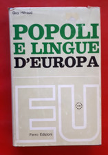 G. Heraud: "Popoli e lingue d'Europa" Ferro Edizioni f491