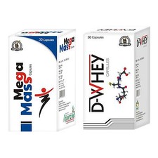 Integratori Weight Gainer per costruire massa muscolare Mega Mass 30 + D-Whey...