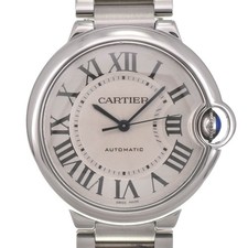 sconto orologio unisex CARTIER Baron blu W6920046 quadrante argento 36 mm J#139941