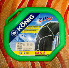 Catene da neve KONIG 9mm ZIP 9 - cod. 090 NUOVE omologate R14 - R15 - R16 - R17