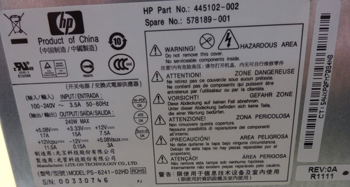 6241 02hd alimentatore - hp,