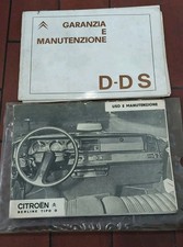 Citroen Libretto Uso E Manutenzione Istruzioni Originale Italiano Berline D-DS
