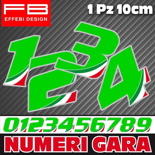 Adesivi stickers numeri gara - numeri,