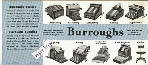 Macchina scrivere burroughs - macchina,