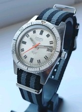 Orologio vintage CAUNY SUBMARINE 210 metri orologio da polso UOMO 17 RUBIS SVIZZERO anni 70 