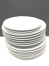 RICHARD GINORI 18 Piatti PIANI FONDI DESSERT Porcellana DOCCIA LOGO BLU VINTAGE