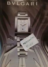 OROLOGIO BULGARI RETTANGOLO 2003 PUBBLICITÀ ADVERTISING WERBUNG ITALIAN CLIPPING