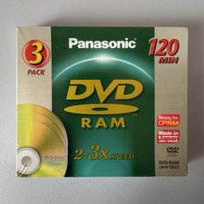 3 DVD-RAM Panasonic 4,7 GB 120