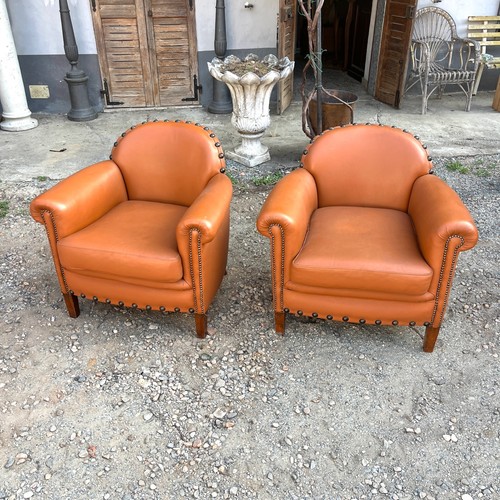 Coppia antiche poltrone - coppia,