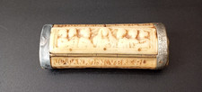 TABACCHIERA ANTICA IN OSSO INTAGLIATA CON RESTAURO