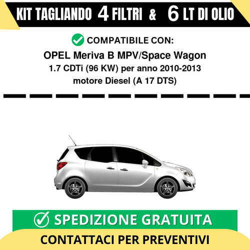 Tagliando per opel meriva - tagliando, b