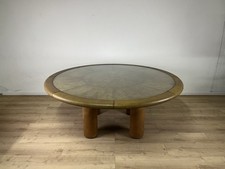 Grande tavolo pelle Safari Redwall Rossi Albizzate anni 70’ vintage design