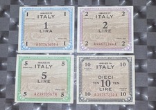 Lotto banconote am - am, lire
