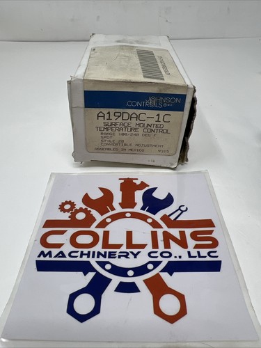 Johnson controls a19dac - controls, a19dac-1c