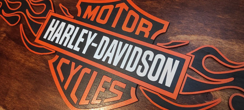 Insegna logo quadro harley - quadro,
