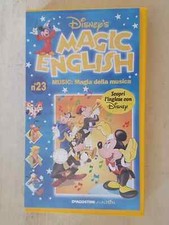 VHS USED WALT DISNEY MAGIC ENGLISH N.23 MUSIC MAGIA DELLA MUSICA