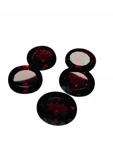 Granato naturale rosso ovale - naturale,