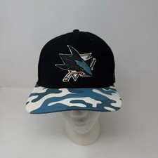 Cappello Berretto Snapback San Jose Sharks Fanatics Mimetico Teal Nero