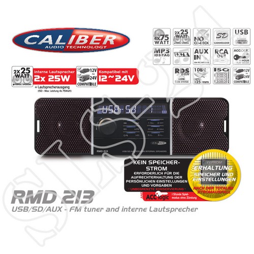 Caliber rmd213 usb aux - usb, fm