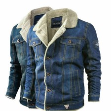 Cappotto jeans uomo foderato