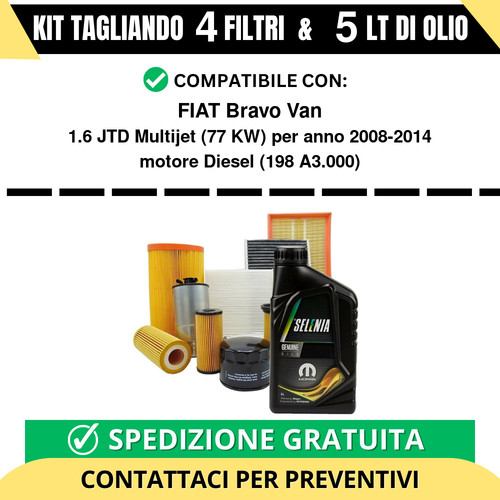 Tagliando per fiat bravo - tagliando, van