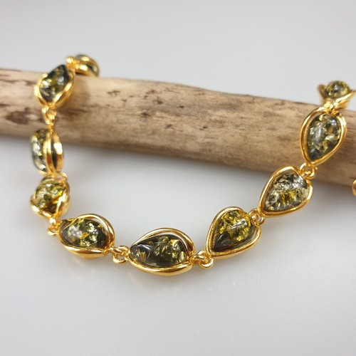 Bracciale ambra verde ambra