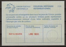 SAN MARINO La25E LIRE 1800