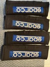 Sparco 3'' Wide Motorsport/Racing/Rally Imbracatura/Cintura Sedile Pastiglie (Coppia) in Nero