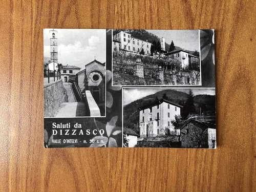 Cartolina saluti dizzasco - cartolina, da