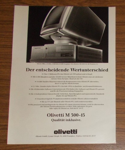 Rara pubblicità olivetti - pubblicità,