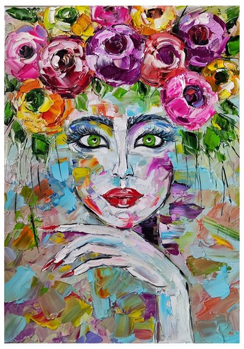 Quadro olio autodipinto 70x50