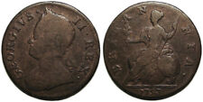 Regno Unito 1753 Giorgio II mezzo penny