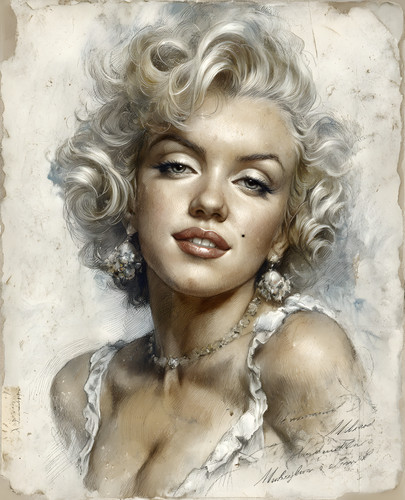 Orecchini marilyn monroe con - orecchini,